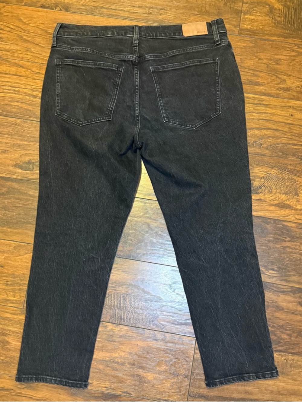Madewell The Mid-Rise Perfect Vintage Jean Faded Black Straight Leg Size 32 - Picture 13 of 15